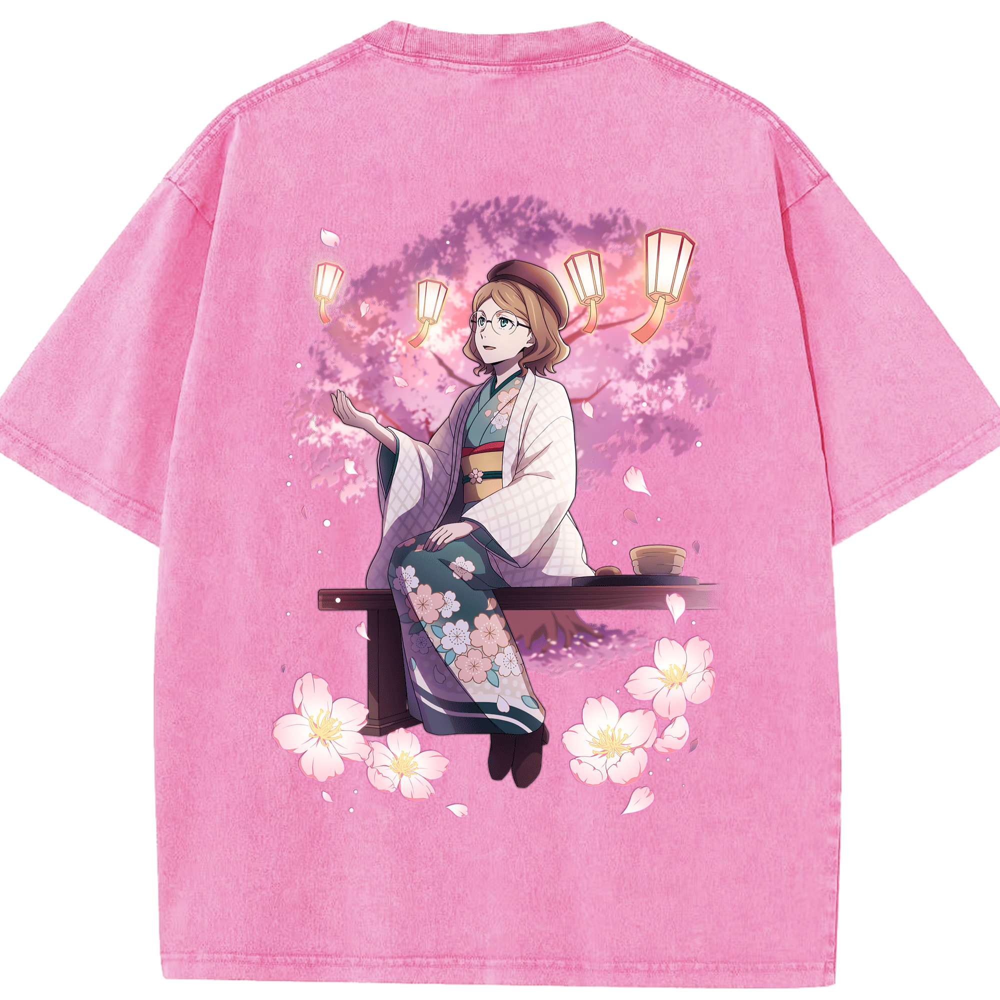（画像用） 文豪ストレイドッグス Bungo Stray Dogs 綿100% ヴィンテージ風 半袖Tシャツ（背面プリント）